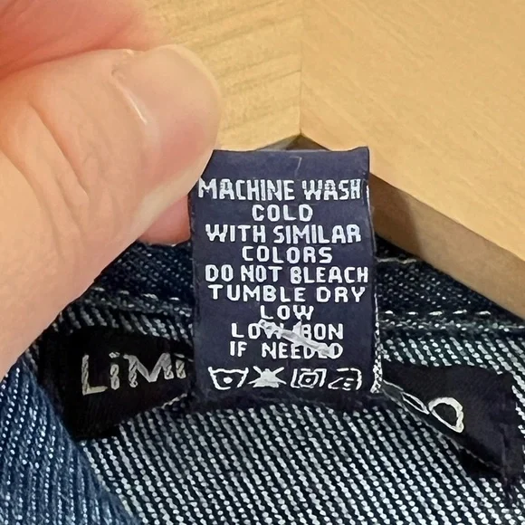 NEW Limited Too Kids Vest sz 8 Blue‎ Denim Button Up Jewelled Cotton Casual - Picture 11 of 12